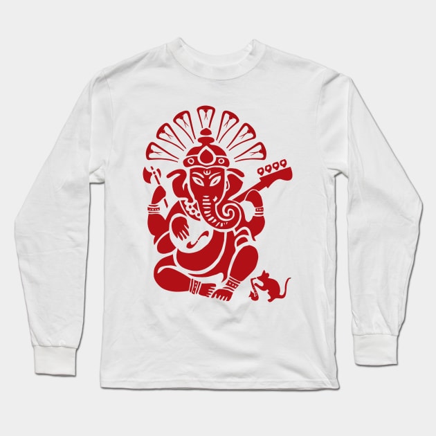 Ganesh plugged in Long Sleeve T-Shirt by KimOz
